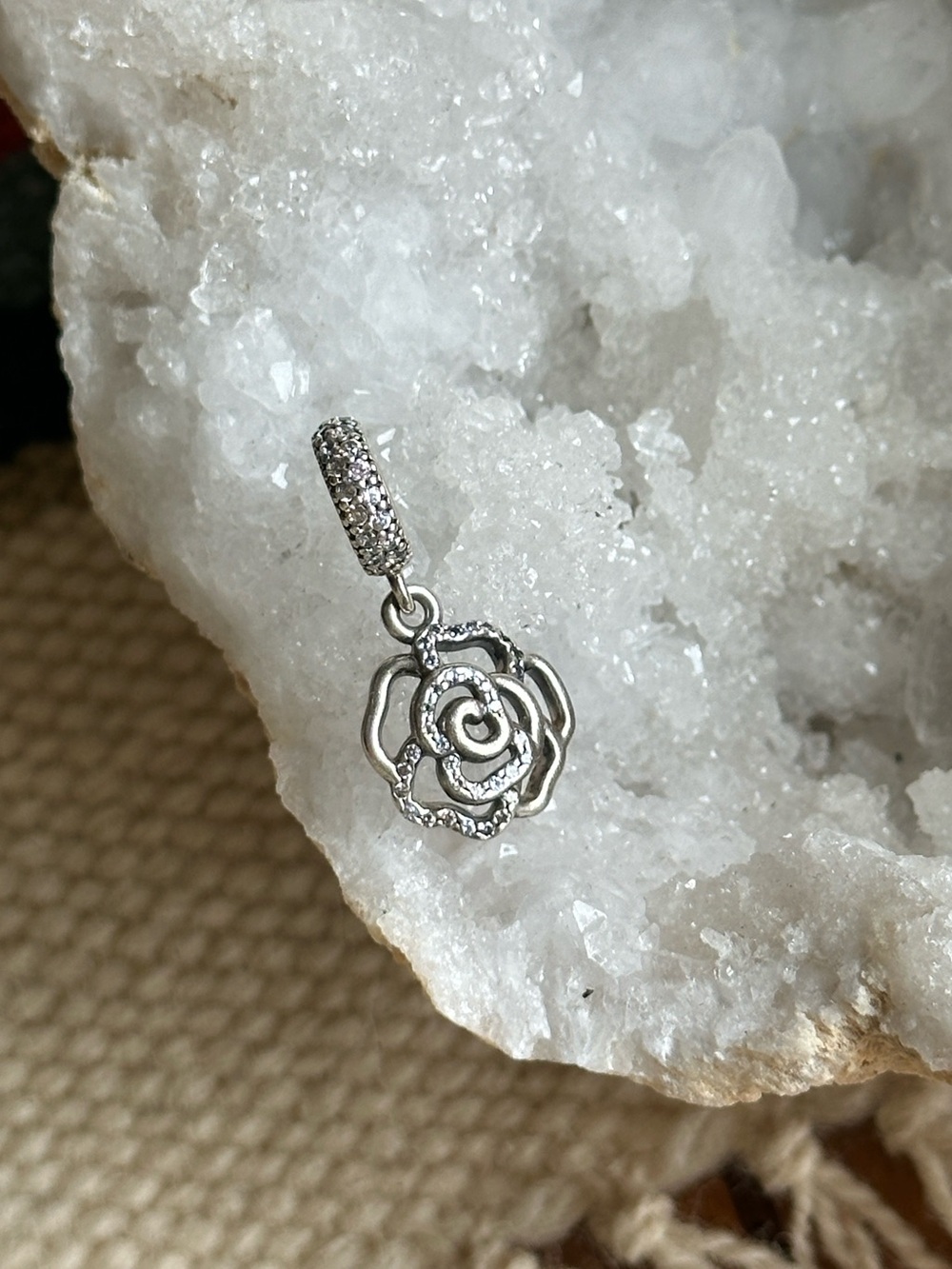 Pandora Shimmering Rose Dangle